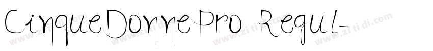 CinqueDonnePro Regul字体转换